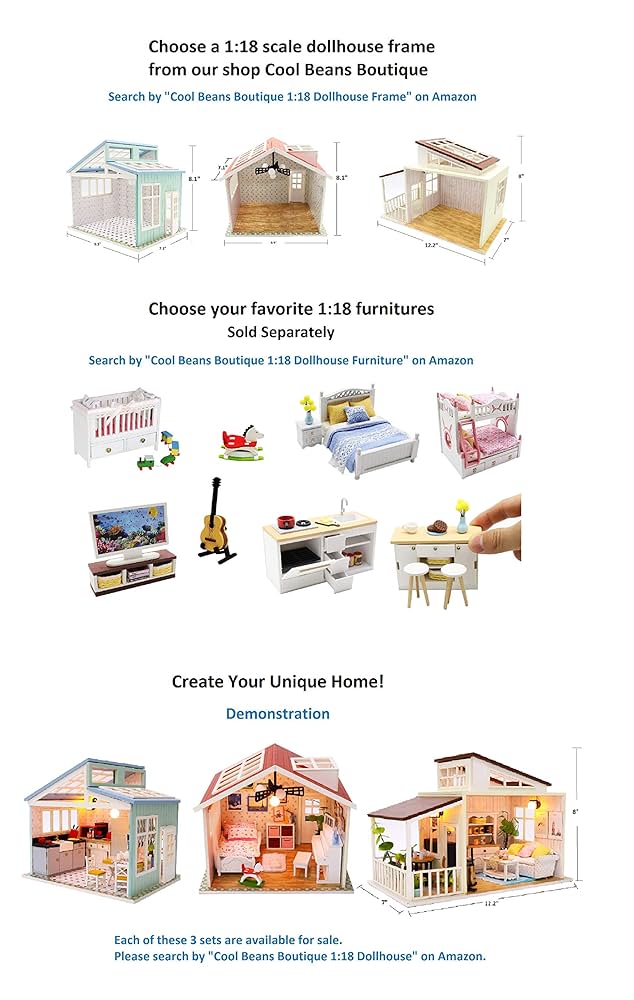 Amazon | 1:18スケール クールビーンズブティック ミニチュア